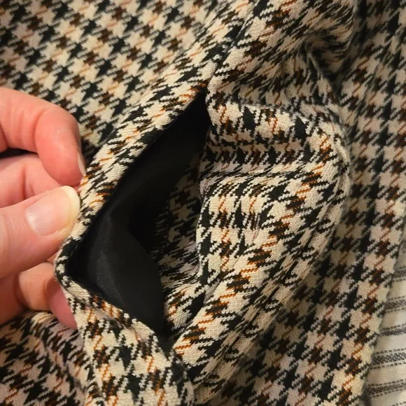 Philosophy brown plaid bootcut trousers - Picture 3 of 8